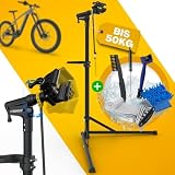 Tarpofix® Fahrrad Montageständer bis 50kg für E-Bike | Montageständer für Fahrräder | Profi Fahrrad Reparaturständer | Schwerlast Fahrradhalter Ebike | Fahrradständer Reparatur & Wartung | Bike S
