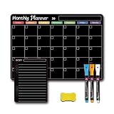 Magnetisches Kühlschrank-Aufkleber-Planer-Set, Wochenplaner, Kalender für wiederverwendbare Planung, monatliche und Tafel, Kühlschrank, Tagestafel, Kalender, Kreidetafel, magnetisches Whiteboard, fü