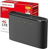 Mercusys Mobiler WLAN Router MT110, tragbares WLAN für unterwegs ohne Vertrag, 4G LTE 150 Mbps, Verbindung mit bis zu 10 Geräten, bis zu 10 Stunden Nutzung