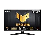 ASUS TUF Gaming VG32AQL1A - 31,5 Zoll WQHD Monitor - 170 Hz, 1ms GtG, FreeSync Premium & G-Sync kompatibel, DisplayHDR 400 - Fast IPS Panel, 16:9, 2560x1440, DP, HDMI, USB, ergonomisch, Speak