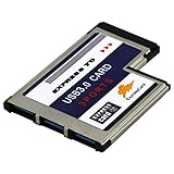 JMT USB-3.0-Adapter für PCMCIA-Expresskarte, 3 Anschlüsse, versteckt, 54 mm, USB 3.0