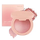 Rouge für Wangen – Rosa Puder für das Gesicht – Lippenstift mit Glanz-Effekt, langanhaltend, hochpigmentierte Kosmetika für Frauen und Mädchen jeden Teint, ideal für Reisen Make-up