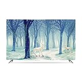 Staubfester Tv-cover 32-85 Zoll Indoor-tv-bildschirmschutz Für Led, Lcd, Oled-flachkrümmungsbildschirm(Size:45IN,Color:A)