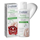 Psoriasis Creme ohne Kortison von Evolsin® - Dermatologisch getestete Schuppenflechte Salbe - reduziert Juckreiz, beruhigt gereizte Haut, 100