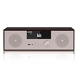 LONPOO Stereoanlage Kompaktanlage mit CD, 40W Hi-Fi Anlage Stereoanlage mit CD, Bluetooth, USB-Wiedergabe, FM-Radio, Aux-Eingang, Kopfhö