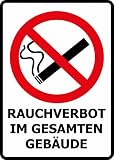 Daged Rauchverbot Im Gesamten Gebäude Aufkleber Rauchen Verboten Nicht Rauchen Schild Selbstklebende Karte Sticker TK- R002