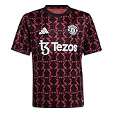 adidas Manchester United Pre-Match Trikot für Jungen, Schwarz/MUFC-Rot, Schwarz/Mufc Red, XL