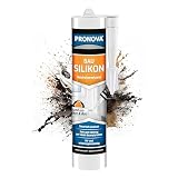 Pronova Premium Bausilikon Grau Neutralsilikon - zum dauerhaften abdichten mit Silikon Grau für Innen und Außenbereich, UV- & Witterungsbeständig Silikon Aussenbereich 300