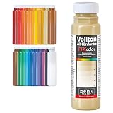 decotric Decolor Bunte Wandfarbe Elfenbein - 250 ml I Dispersionsfarbe für dekorative Anstriche und wasserbasierten Materialien I Hohe Farbkraft & Ergiebigk