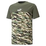 PUMA Herren ESS Block Camo Tee T-Shirt, Grünmoos, M
