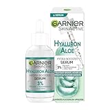 Garnier Feuchtigkeitsspendendes Serum für ein straffes und strahlendes Hautbild, Mit beruhigender Aloe Vera und Hyaluronsäure, Skin Active, 30