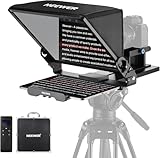 NEEWER Teleprompter X14 III mit RT113 Fern/App Steuerung, 45° Tilt 14' Strahlteiler Metallrahmen Kamera Mount QR Platte Kompatibel mit 501PL kompatibel mit iPhone iPad DSLR kein Aufb