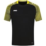 JAKO Unisex Kinder t-shirt T Shirt Performance, Schwarz/Soft Yellow, 164 EU