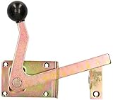 KOTARBAU® Gartentorfalle 165/16 mm Beidseitig mit Klinkhaken Torverrieglung Gartentorriegel Gelb Verzinkt Stahl Riegel Torbeschlag Torriegel Türrieg