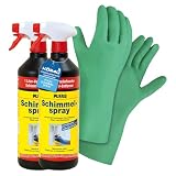 2x PUFAS Schimmel-Spray Aktiv-Chlor CL 1 Liter 005404000, inklusive 1x kör4u Chemik