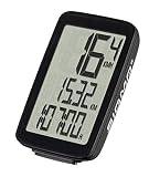 Sigma Sport Fahrrad Computer Pure 1, 4 Funktionen, Großes Display, Kabelgebundener Fahrradtacho, Schw