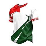 Generisch Football Trikot,Kurzarm-T-Shirt Mit Rundhalsausschnitt Und FußBallteam-Print LäSsiges Alltags-T-Shirt FüR
