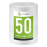 Luftpolsterfolie 1 Rolle - 0,5 x 50m (60my) | Premium Qualität - Ideal für Versand, Verpackung Umzug -Verpackungsmaterial | GreatV