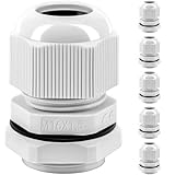 Kabelverschraubung Set, Gorffy 6 Stück IP68 Kabeldurchführung Wasserdicht M16, Kabelverschraubungen für Outdoor Garten Schaltkasten Abzweigkasten, Wasserdicht Kunststoff Nylon Kabeldurchführung