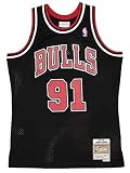 Mitchell & Ness Dennis Rodman #91 Chicago Bulls 1997-98 Youth Swingman NBA Trikot Schwarz, S (YTH)