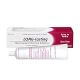 Dentur-Klebstoff - Thermoplastischer Dentur-Klebstoff, Passt und Befestigt Lose Obere und Untere Dentur und Teilprothesen (1)