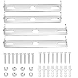 4 Stück Leuchten-Montagehalterung, Deckenleuchte-Montagehalterung, Querstange, quadratisches Kit, Wandleuchte-Montageplatte mit Schrauben für Kronleuchter-Außenbeleuchtung (90 mm, 100 mm) S