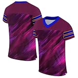 Personalisiertes Baseball Trikot,Mit Eigenem Namen Nummer & Logo,Baseball Shirt Für Kinder/Erwachsene Unisex Fußballtrikot Athletisch Kleidung Tshirt Herren Oversize(19)