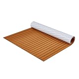 VEVOR Bootsbodenbelag, Eva-Schaum-Bootsdeck 2400 x 1160 x 6 mm, Rutschfester Selbstklebender Bodenbelag, 27840 cm² großer Marineteppich für Boote, Yachten, Pontons, Kajakdeck
