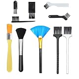 HO2NLE 10 Stück Tastatur Reinigung Bürste Set Antistatische Nylon Pinsel Tastatur Reinigungsset Reinigungspinsel für PC Motherboards Leiterplatte Laptop Handys Computer Reinigung