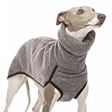 Windhund Große Hundekleidung Rollkragen Shirt Stretch Fleece Weste Haustier Pullover Mantel für kleine, mittelgroße und große H