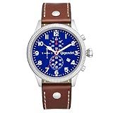 Gigandet Red Baron V Herren Armbanduhr Edelstahl Blau Datum G34-002