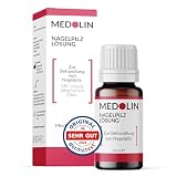 Medolin® Nagelpilz Lösung - Wissenschaftlich bestätigte Wirkung - Effektiver Nagellack für schöne & gepflegte Nägel | Nagelhärter | Geeignet für Fuß & Hand, 10