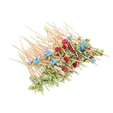 MAGICLULU 100St Bambusspieße für Obst Cocktail-Zahnstocher Obsttellerdekoration Zahnstocher für Cocktails Käsebrettdekoration Zahnstocher zum kleine Picks für Vorspeisen hö