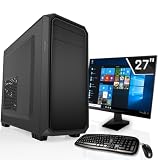 SYSTEMTREFF Office Komplett PC Set AMD Ryzen 5 5600GT 6x4.6GHz | AMD RX Vega 7 4K HDMI DX12 | 512GB M.2 NVMe | 16GB DDR4 RAM | WLAN Silent Desktop Paket Computer Rechner für Büro Business M