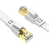 Ercielook lan kabel CAT8 Hochgeschwindigkeits - 1,5m 2m 3m 5m 10m 15m 20m Netzwerkkabel für den Außen- und Innenbereich, 40 Gbit/s lankabelverlaengerung für Router/Gaming/Modem (1,5m)