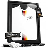 STANDKERN 3D Trikotrahmen Fußball - XL Bilderrahmen für Trikot mit faltenfreier Fixierung - Trikot Bilderrahmen für alle Größen - Trikot Rahmen mit einfacher Montage - Objektrahmen Jersey F