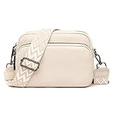 TIAASTAP Handtasche Damen Umhängetasche Echtes Leder Crossbody Bag Damen Handytasche zum Umhängen, Umhängetasche Damen Klein Moderne Taschen mit Breitem Schultergurt u 3