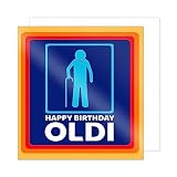 Edition Seidel Premium quadratische Geburtstagskarte mit Umschlag. Glückwunschkarte Happy Birthday Karte Geburtstag Humor Lustig Mann Oldi (GQ104)