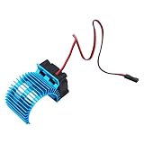 WANGCL Sky Blue RC Motor Kühlkörper mit Lüfter für 540 550 Brush 3650 3660 Brushless Motor für RC Car RC RC Crawler - JST Plug