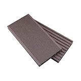 Fliesen 14.8 x 300cm, 2.22m² = 5 WPC Holz Kunststoff Fliesen, Klickfliesen, Terrassendielen Wasserfest für Terrasse, Terrassendielen Balk