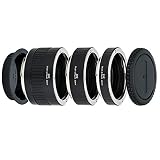 JJC Autofokus Makro Zwischenringe (AF) mit TTL-Belichtung für Makrofotographie 12mm 20mm und 36mm (Passen für Canon EOS EF/EF-S Mount Kameras)