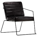 vidaXL Sessel Schwarz E