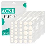 Zemolo 300 Stück Pickel Patch Unsichtbare Hydrokolloid Akne Pimple Patch Tag & Nacht Akne pflaster Wasserdicht & Atmungsaktiv Absorp