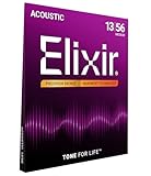 Elixir® Saiten Phosphor Bronze Akustik-Gitarrensaiten mit NANOWEB® Beschichtung, Medium (.013-.056)