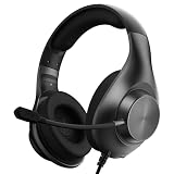 Gaming Headset PS4 Headset, Xbox Headset with 7.1 Surround Sound, Gaming Over Ear Headphones with Noise Cancelling Flexible Mic Memory Earmuffs, for PC, PS5, PS4, Xbox Series X/S, Switch (Schwarz)