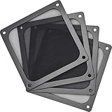Zaleonline 4 STK 120x120mm Lüftungsgitter Lüfterabdeckung PVC Computer Filter mit Ultra-feinem Staubfilter Magnetrahmen Lüfterabdeckung für Computer PC 3D-Drucker PS4 Gehäuselü