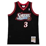 Allen Iverson Philadelphia 76ers Herren 1997-98 Swingman Trikot, Schwarz,