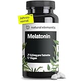 Melatonin – 365 Tabletten – 0,5mg Melatonin pro Tablette – hochdosiert – Ohne unerwünschte Zusätze – Laborgeprüft – Alternative zu Melatonin Einschlafspray - 100% veg