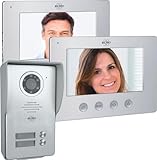 ELRO DV4000-2 Video-Türsprechanlage Kit │ 2 Wohnungen │ 1080P Full HD Kamera mit Nachtsicht │ 4-Draht Kabel │ 16 Klingeltö