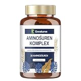 18 Aminosäuren Komplex Hochdosiert - 9 EAA + 9 NEAA, Aminosäuren Kapseln mit BCAA - 120 Kap